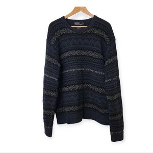Vintage Polo Ralph Lauren Hand Knit Lambswool Cashmere Sweater Large